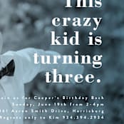 "This Kid" - Children's Birthday Party Invitations in Ocean by Corinne Malesic - Detail