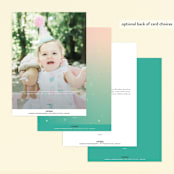 "Tiana from Disney's The Princess And The Frog" - Children's Birthday Party Invitations in Spearmint by Lori Wemple - Back of Card Options
