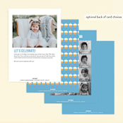 "Super Birthday Boy" - Children's Birthday Party Invitations in Royal Blue by Tara Lilly Studio - Back of Card Options