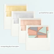 "Cutting Edge" - Children's Birthday Party Invitations in Sherbert by Simona Camp - Envelope Liner Options