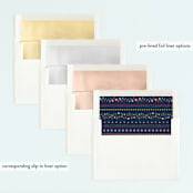 "Folk Florals" - Children's Birthday Party Invitations in Navy by Amber Barkley - Envelope Liner Options