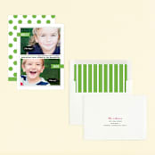 "Twin Voice" - Children's Birthday Party Invitations in Kelly Green by Sara Hicks Malone - Assembled