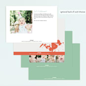"Paint Kit" - Children's Birthday Party Invitations in Tangerine by Shari Margolin - Back of Card Options