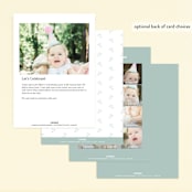 "Jungle Party" - Children's Birthday Party Invitations in Aquamarine by Ana de Sousa - Back of Card Options