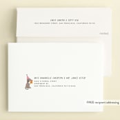 "Puppy Pizza Party" - Children's Birthday Party Invitations in Cobblestone by Stephanie Given - FREE Recipient Addressing
