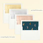 "Puppy Pizza Party" - Children's Birthday Party Invitations in Cobblestone by Stephanie Given - Envelope Liner Options