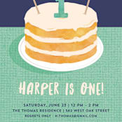 "Buttercream & Bunting" - Children's Birthday Party Invitations in Pool by Kerry Doyle - Detail