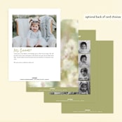 "Typography Clouds" - Children's Birthday Party Invitations in Cloud by Simona Camp - Back of Card Options
