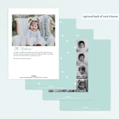 "Teacup Kitten" - Children's Birthday Party Invitations in Robin's Egg by Angela Thompson - Back of Card Options