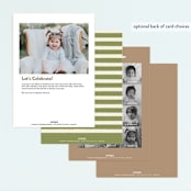"Zoo friends" - Children's Birthday Party Invitations in Kraft by Jennifer Wick - Back of Card Options