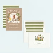 "Zoo friends" - Children's Birthday Party Invitations in Kraft by Jennifer Wick - Assembled