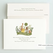 "Zoo friends" - Children's Birthday Party Invitations in Kraft by Jennifer Wick - FREE Recipient Addressing