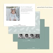 "petit lapin" - Children's Birthday Party Invitations in Frost by Angela Garrick - Back of Card Options