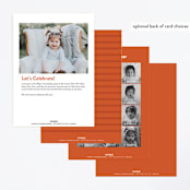 "Handy Man" - Children's Birthday Party Invitations in Navy by Jen Banks - Back of Card Options