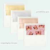 "birthday butterfly" - Children's Birthday Party Invitations in Coral by Rebecca Durflinger - Envelope Liner Options