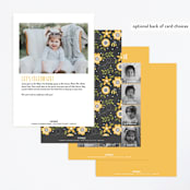 "Bee Day Party" - Children's Birthday Party Invitations in Chalkboard by Chasity Smith - Back of Card Options