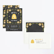 "Bee Day Party" - Children's Birthday Party Invitations in Chalkboard by Chasity Smith - Assembled