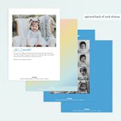 "Rainbow Photo" - Children's Birthday Party Invitations in Sherbet by Jessie Steury - Back of Card Options