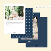 "Petting Zoo Letters" - Children's Birthday Party Invitations in Grass by Carolyn MacLaren - Back of Card Options
