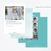 "playful ice rink" - Children's Birthday Party Invitations in Glacier by Karidy Walker - Back of Card Options