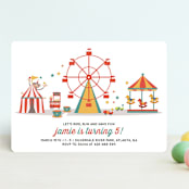 "Theme Park" - Children's Birthday Party Invitations in Citrus by Anupama - Front