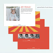 "Theme Park" - Children's Birthday Party Invitations in Citrus by Anupama - Back of Card Options