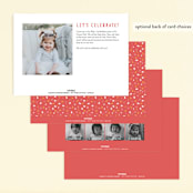 "i'm this many" - Children's Birthday Party Invitations in Coral by Kelly Kirkbride - Back of Card Options