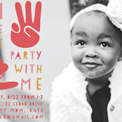 "i'm this many" - Children's Birthday Party Invitations in Coral by Kelly Kirkbride - Detail