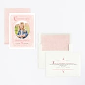 "Fairytale Princess" - Children's Birthday Party Invitations in Rose by Karidy Walker - Assembled