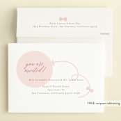 "floral balloon" - Children's Birthday Party Invitations in Bubblegum by Phrosné Barwood - FREE Recipient Addressing