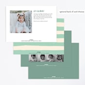 "Buttercream & Bunting" - Children's Birthday Party Invitations in Mint by Kerry Doyle - Back of Card Options