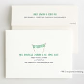 "Buttercream & Bunting" - Children's Birthday Party Invitations in Mint by Kerry Doyle - FREE Recipient Addressing