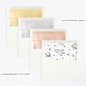 "Cosmic Doodles" - Children's Birthday Party Invitations in Ivory by Lehan Veenker - Envelope Liner Options