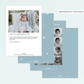 "Wintery Fun" - Children's Birthday Party Invitations in Frost by Leah Bisch - Back of Card Options