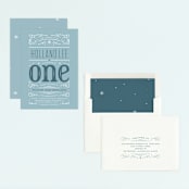 "Wintery Fun" - Children's Birthday Party Invitations in Frost by Leah Bisch - Assembled