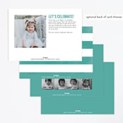 "Fin-tastic!" - Children's Birthday Party Invitations in Ocean by Annie Holmquist - Back of Card Options