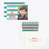 "Fin-tastic!" - Children's Birthday Party Invitations in Ocean by Annie Holmquist - Assembled