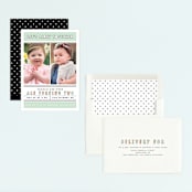 "Party Together" - Children's Birthday Party Invitations in Mist by Jennifer Postorino - Assembled
