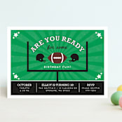 "Go Team" - Children's Birthday Party Invitations in Sporting Green by lena barakat - Front