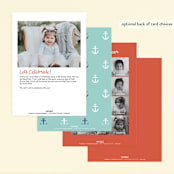 "Regatta Race" - Children's Birthday Party Invitations in Teal by Carolyn MacLaren - Back of Card Options