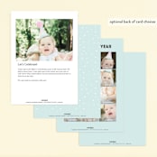 "yeti" - Children's Birthday Party Invitations in Frost by Lori Wemple - Back of Card Options