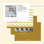 "Confetti" - Children's Birthday Party Invitations in Snow by Lehan Veenker - Back of Card Options