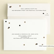 "Confetti" - Children's Birthday Party Invitations in Snow by Lehan Veenker - FREE Recipient Addressing