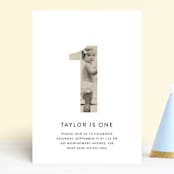 "My Age" - Children's Birthday Party Invitations in White by Kim Dietrich Elam - Front