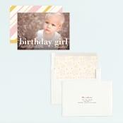 "Birthday Fireworks" - Children's Birthday Party Invitations in Petal by Melanie Severin - Assembled