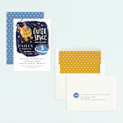 "Outer Space" - Children's Birthday Party Invitations in Northstar by iamtanya - Assembled