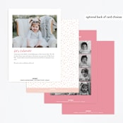 "Sweet Celebration" - Children's Birthday Party Invitations in Fruit Punch by Michelle Taylor - Back of Card Options