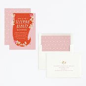 "sleeping beauty" - Children's Birthday Party Invitations in Melon by Lori Wemple - Assembled