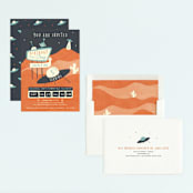 "Roswell" - Children's Birthday Party Invitations in Dessert by Gwen Bedat - Assembled