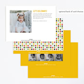 "Party Parade" - Children's Birthday Party Invitations in Cream by Michelle Taylor - Back of Card Options